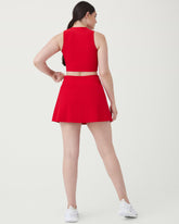 SPANXshape™ Get Moving Contour Rib Mock Neck Tank | Spanx Red